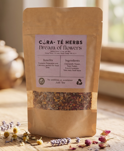 “Dream of Flowers – Calming Floral Herbal Tea for Relaxation & Bedtime”